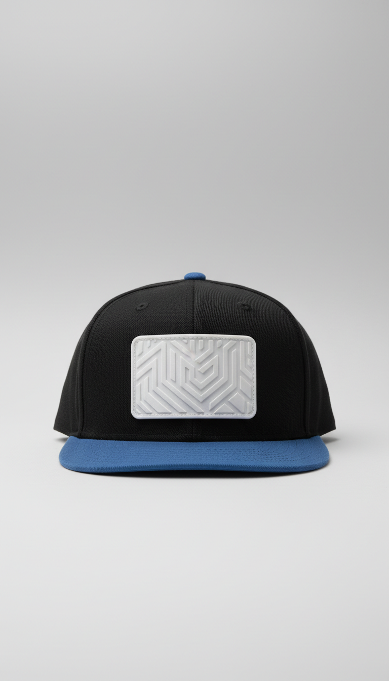Snapback Hat With Rubberized Patch